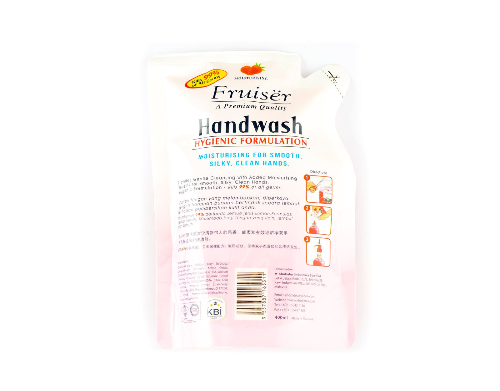 Fruiser Hand Wash Refill 400 ml